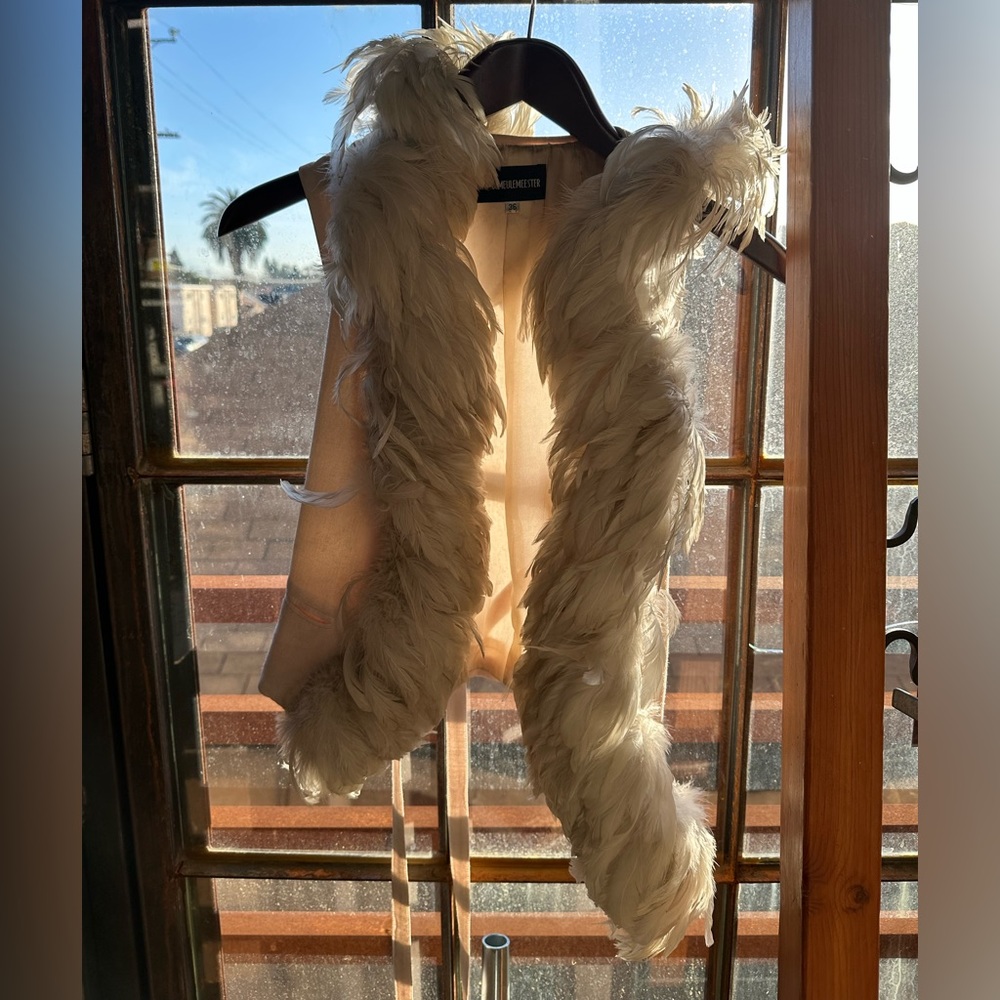 Ann demeulemeester feather vest